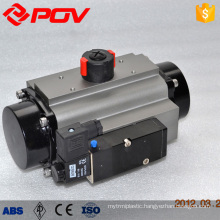 Solenoid actuated pneumatic solenoid valve